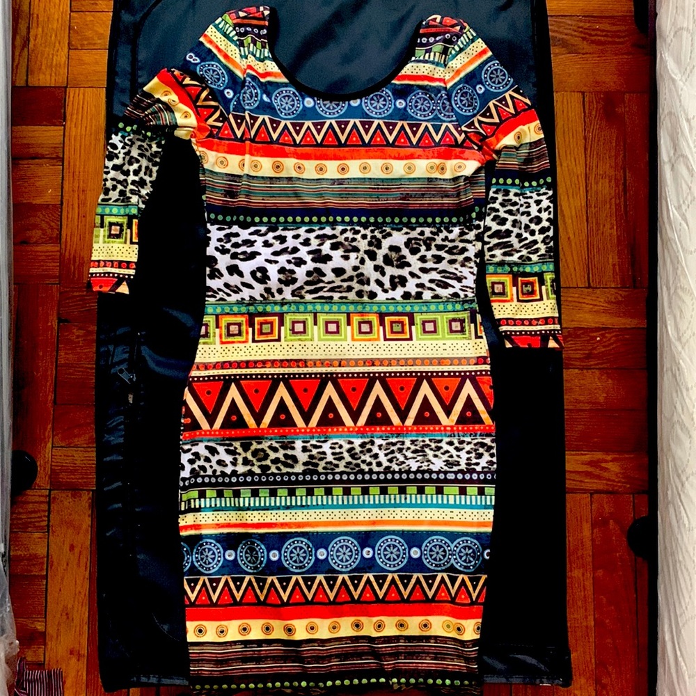 Multi print dress